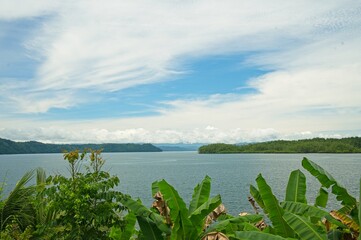 Golfo Dulce in English Sweet Gulf at the Osa peninsula in Costa Rica