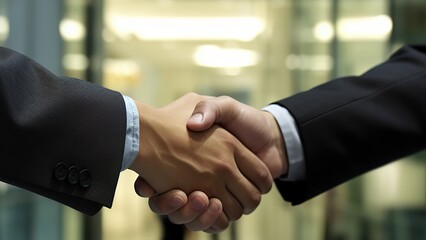 two businessmen shaking hands