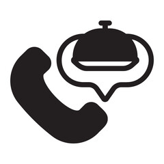 phone call glyph icon