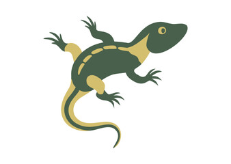 Obraz premium Lizard Vector, Lizard Icon Illustration