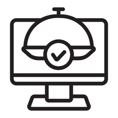 order food line icon