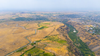 Aerial view of little villages