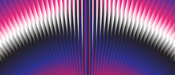 Abstract. background with gradient stripes in black, white, pink, and blue. Dynamic modern design with wavy and layered effects. vector.