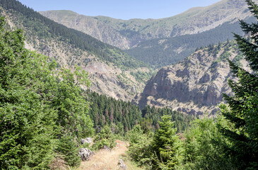 Mountains of southern Pindos (Greece) on a summer, sunny day