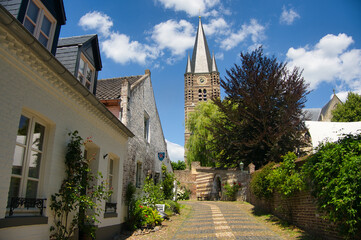 Fototapeta premium Das weisse Dorf Thorn in den Niederlanden