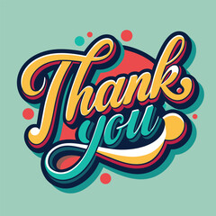Festive thank you artwork with design