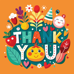 Joyful thank you layout for media