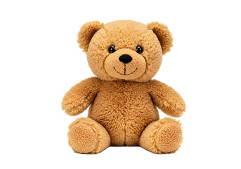 Obraz premium Light Brown Plush Teddy Bear Toy isolated on transparent baackground