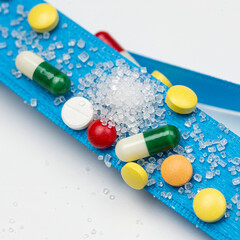 Medication Pills Capsules and Sugar Understanding Health Choices