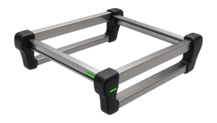 Expandable metal rack with sliding rails for adjustable load capacity
