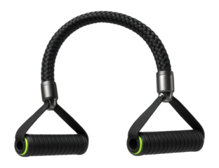 Braided resistance tube with detachable handles for versatile exercise routines