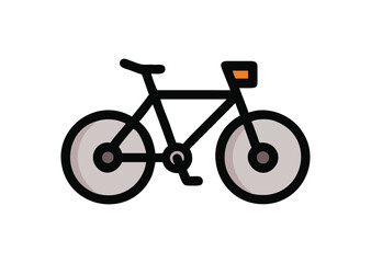 Obraz premium Bicycle Vector, Bicycle Icon Illustration