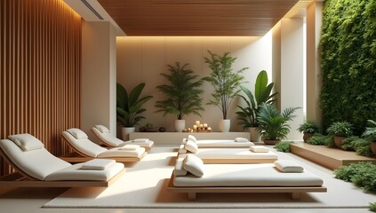 A Spa interior design with wellness practices
