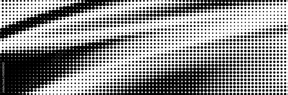 Aufkleber halftone background with grainy noise gradient. black shadow gradation effect. vector graphic patter