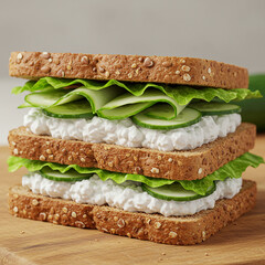 Cottage Cheese Cucumber Sandwich Delicious  Healthy Recipe Inspiration