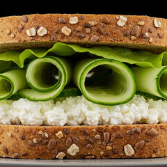 Delicious Cucumber and Cottage Cheese Sandwich Recipe