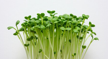 Obraz premium Closeup of vibrant sprouting greens