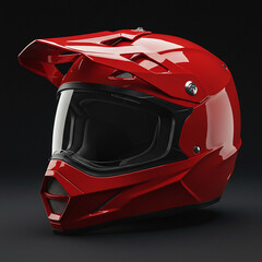 Red Motorcycle Helmet Bold Design Superior Protection