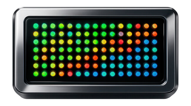 DNA microarray chip with fluorescent spots indicating allelic variations