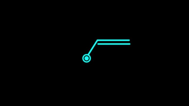 Hud callout rectangle text box animation, scoreboard, modern technologies. Digital download progress or status bar of the digital interface head-up display
