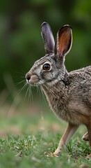 Fototapeta premium Hare in Green Field