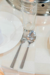 table setting in a wedding
