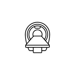 Magnetic resonance imaging icon flat vector design. 