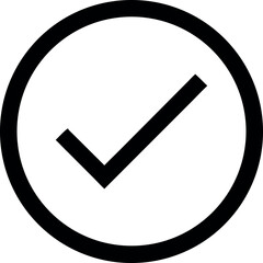 Check Mark Icon Simple, Clean, and Versatile Design Element