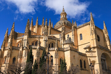 Beautiful and majestic Cathedral of Segovia