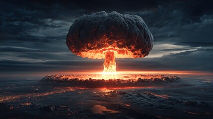 Nuclear Explosion Apocalypse Destruction.