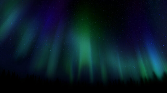 Realistic Northen Light Sky Background. These high-quality textures can be used for various kinds of projects.