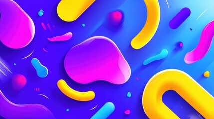 Vibrant abstract background featuring colorful fluid shapes and dynamic patterns in motion