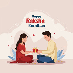 happy raksha bandhan poster
