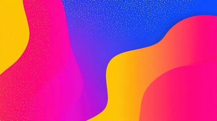Vibrant abstract background featuring flowing shapes in bright colors, ideal for design projects