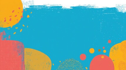Vibrant abstract background with colorful shapes and textures, ideal for creative designs