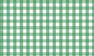 Light green gingham check fabric texture background.  Plaid fabric seamless pattern background.