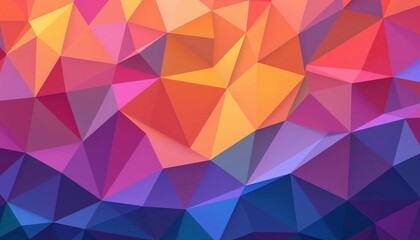Fototapeta premium A set of low poly mosaic backgrounds that can be used for various purposes