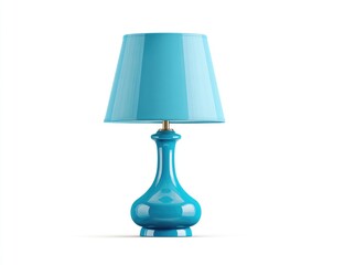 Obraz premium Teal table lamp, polished shade