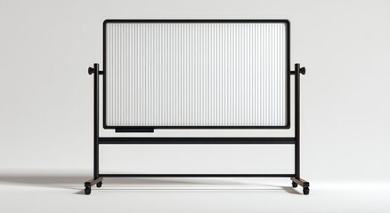 White flip chart on stand