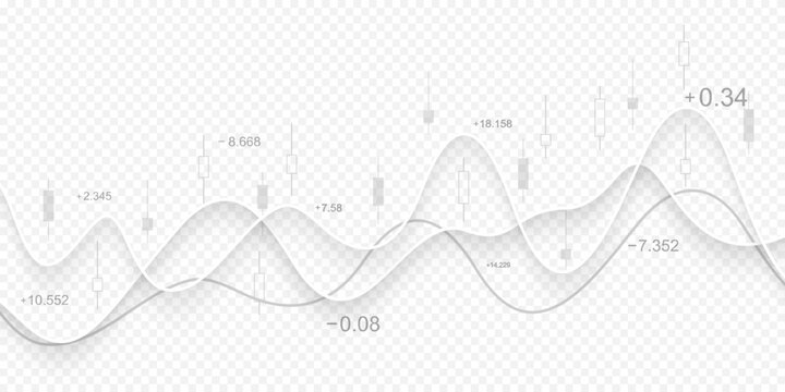 Stock market or Forex trading graph in graphic concept for financial investment or economic trends business idea design. Worldwide finance background. Vector illustration