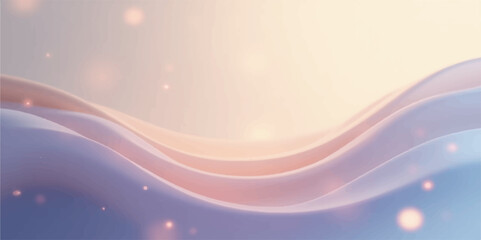 Colorful abstract blue background with flowing waves and smooth digital design elements