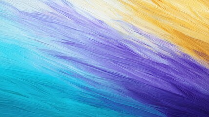 Vibrant abstract painting with flowing colors of blue, purple, and orange, evoking motion