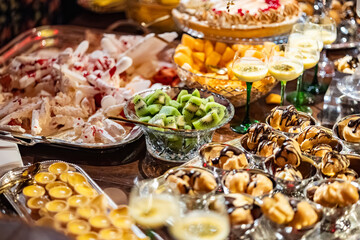 Lemon Pie and Fruit Delight at Elegant Dessert Buffet