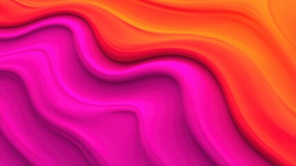 Vibrant abstract waves of orange, pink, and purple flowing seamlessly across a canvas