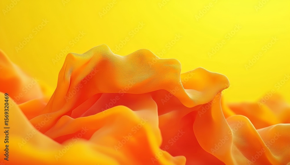 Poster elegant abstract wave texture background in soft yellow tones for minimalist design aesthetic