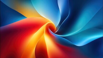 Vibrant swirling abstract pattern showcasing dynamic colors blending seamlessly in motion