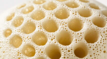 Macro Texture of Honeycomb Sponge: Abstract Cellular Pattern with Light and Shadow