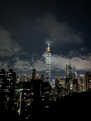 Awesome Taipei city night view Taipei101