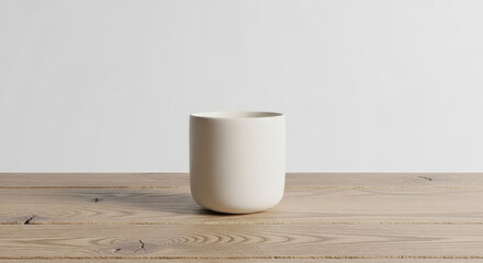 Blank coffee mug, clean background, mockup for the concept