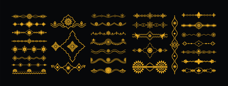 indian ethnic borders set design collection